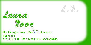 laura moor business card
